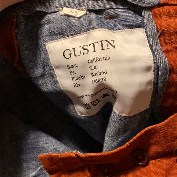 Gustin Red Duck Canvas Chinos - Picture 6 of 7